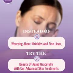 My goal is to help you embrace the beauty of aging gracefully. Instead of worrying about wrinkles, we can focus on advanced treatments that nourish, rejuvenate, and maintain your skin's health, so you feel confident at every stage of life.