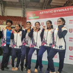The victorious Karnataka Junior Girls team, with three of our own athletes, proudly displaying their silver medals at the National Championships. This is a result of teamwork, grit, and countless hours of practice.