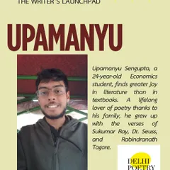 Upamanyu, an Economics student with a love for literature, is another participant in The Writer's Launchpad. Our program welcomes poets at all stages of their journey, from students to seasoned professionals.