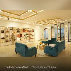 This is our Experience Zone, where ideas come to life. Clients can visit our new office to see and feel the products, and we can curate the perfect hamper together.
