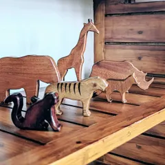 These wooden animal figures are more than just toys; they are invitations to storytelling, vocabulary building, and understanding the natural world. I include materials like these to spark your child's imagination and encourage creative, open-ended play alongside more structured learning activities.