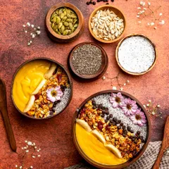 A feast for the eyes. This vibrant flat lay of a smoothie bowl for Earth Café Mumbai showcases our skill in food styling, using color, texture, and composition to create an image that looks as healthy and delicious as the dish itself.