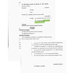 When the threat of demolition looms, I act fast. This document shows a stay order on a property demolition, secured from the High Court to protect my client's home.
