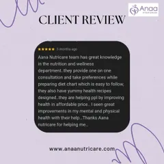 It's wonderful to hear clients see improvements in both their mental and physical health. This review speaks to our one-on-one consultations and yummy, easy-to-follow health recipes.