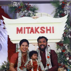 A beautiful portrait of the family at the 'Mitakshi' naming ceremony. Their smiles say it all, and I'm so honored to have been a part of their special day.