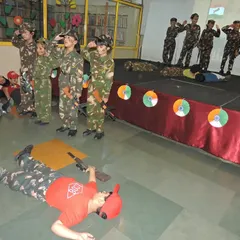 Students perform a powerful skit depicting the bravery of our soldiers. Such performances during our Independence Day event help instill a deep respect for our armed forces.