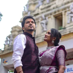 Another shot from the Bull Temple series, this time with the couple looking towards the future. I guide my clients into poses that feel both grand and natural.