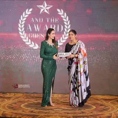 I am so honored to accept the Millennium Brilliance Award 2023 on behalf of the institute from the stunning Malaika Arora.