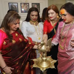 The ceremonial lighting of the lamp at our grand opening, a symbol of new beginnings and enlightenment. We were honored to share this moment with leaders of the community.