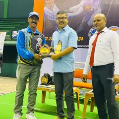 Our Managing Director, Mr. Tushar Kumar Mandal, being felicitated at the 5th Bengal State Taekwon-Do Championship for his contributions to the sport.