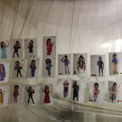 A glimpse of my caricature exhibition at the Timeless Ayodhya Festival. This display was a tribute to the great showman, Raj Kapoor.