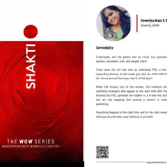 I was honored to share my story in "SHAKTI," an e-book featuring over 200 women entrepreneurs from my NSRCEL cohort at IIM Bangalore. My piece is about serendipity and resilience.