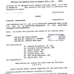This document is the Supreme Court's record of proceedings where we filed a Special Leave Petition seeking anticipatory bail. The bench, led by the Hon'ble Chief Justice of India, issued notice and granted our client interim protection from arrest.