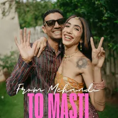 "From Mehendi to Masti," this photo perfectly captures the fun-loving spirit of Kabir and Nikita's pre-wedding celebration. Their playful poses and big smiles say it all.