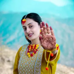The bride-to-be playfully shows off her intricate mehndi design. These happy, candid shots are a must-have for any pre-wedding celebration.