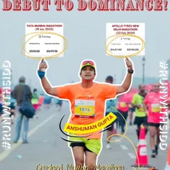 From debut to dominance. Anshuman crushed his first Mumbai Marathon and came back to the New Delhi Marathon 30 minutes faster. This is what happens when dedication meets my structured training.
