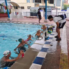 It's always a joy when former swimmers visit. Here is Abhyuday Chawla, now at Virginia Tech University, helping out with our young swimmers. These moments make my life as a coach so valuable.
