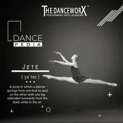 From our DancePedia series, this post breaks down the "Jete." We believe in educating our dancers on the terminology and technique of foundational moves to elevate their understanding and performance.
