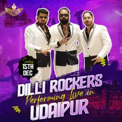Performing live in the beautiful city of Udaipur. We love doing destination events and bringing our high-energy show to stunning locations.
