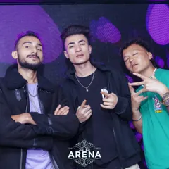 Hanging out with friends and fellow performers at Just BLR Arena. The nightlife community is a huge part of my journey.