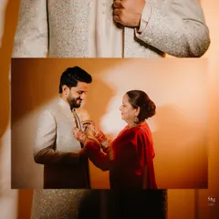 A mother's love and blessings as she helps her son, the groom, get ready for his Nikah. A truly precious and emotional moment.