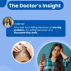 My insight for this patient was simple but crucial: her hair wasn't falling because of one big problem, but a thousand tiny ones. This is why a one-size-fits-all solution never works. We needed to look deeper into her daily life to find the real triggers.