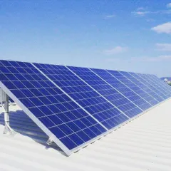 Here is a typical residential solar panel installation on a sloped roof. We provide complete solutions for homeowners looking to reduce their power bills and gain energy independence.