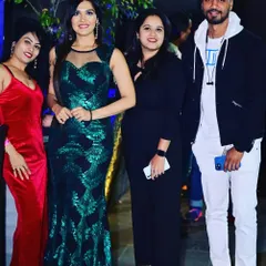 At the success party for my client Shweta Maurya, who won Mrs. Worldwide Special Queen. It is an honor to train such dedicated individuals and be a part of their success story.