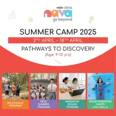 An overview of the 'Pathways to Discovery' camp for ages 9-12. This program includes a Wildshaale wildlife program, immersive design thinking, and a mountaineering camp to foster adventure and life skills.