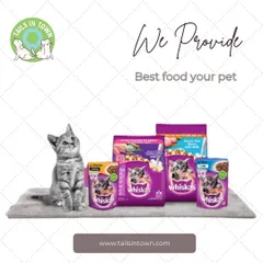 We proudly stock trusted brands like Whiskas to give your cat the flavors they crave. This product lineup includes both chicken and fish options, ensuring a delicious and balanced diet for your pet.