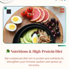 Pre-surgery tip: Eat a nutritious, high-protein diet. A balanced diet strengthens your immune system and can help speed up your recovery after the procedure.