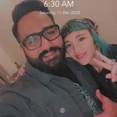 A 6:30 AM selfie with the hitech queen from Spain, Psynonima, after a wild night in Delhi. It was a mad session of fast-paced, powerful music.