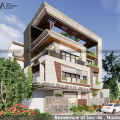 Before a single brick is laid, I help you see the future. This 3D visualization for a 10,000 sq. ft. modern contemporary residence in Noida shows exactly how I plan every detail, from structural aesthetics to the play of light and shadow, ensuring the final build is flawless.