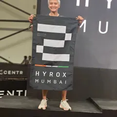 Another one of our amazing coaches, Bakul, securing her podium spot at Hyrox Mumbai. Our coaches lead from the front, inspiring the community through their own competitive achievements.