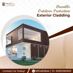 This image showcases our exterior cladding, which provides durable outdoor protection for modern homes. The clean lines and rich texture not only enhance the building's architecture but also shield it from the elements for years to come.