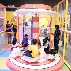 The soft play zone is always buzzing with happy kids. The carousel is a safe and delightful attraction for toddlers and young children.