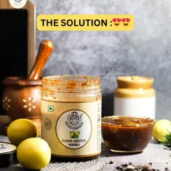 Feeling down or unmotivated? My Khatta Meetha Nimbu pickle is the solution. One bite of this tangy goodness can fix almost anything.