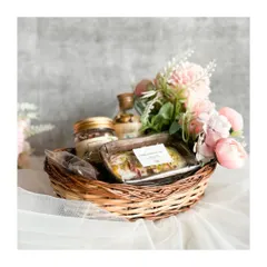Our Go-to Basket is a simple, elegant wicker basket that's perfect for any occasion. It's a versatile and budget-friendly option for a thoughtful gift.