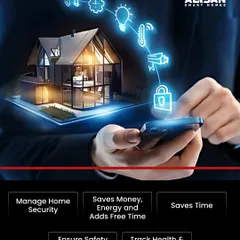 A smart home saves you money, energy, and time. It also helps you manage home security, ensure the safety of children and pets, and even track wellness.