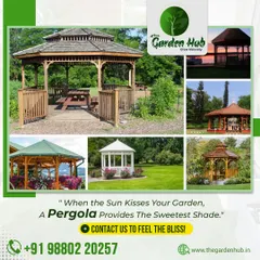 A pergola provides the sweetest shade when the sun kisses your garden. This collage showcases a variety of pergola and gazebo styles, from rustic wood to classic white.