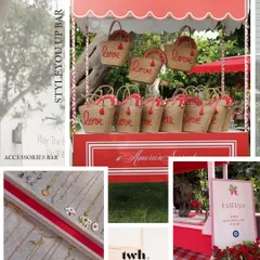 Let your guests style themselves up. We can set up a full accessories bar with custom jewelry, an 'evil eye' station for good vibes, and even provide cute tote bags for them to carry their new treasures.