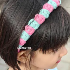 It just makes my day seeing my creations being loved. Here is my macrame rose flower hairband, looking so cute on this little one. It's soft, comfortable, and doesn't pull on the hair, making it perfect for both kids and adults.