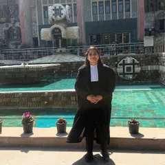 A moment outside the Delhi High Court. This is one of the key arenas where I fight for my clients' rights and freedom.