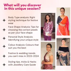 Prepare to shine this festive season. Join my exclusive one-on-one styling course to learn about body type analysis, choosing the right jewels, and identifying your unique style.