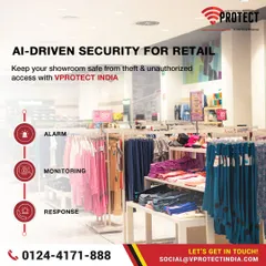 We provide AI-driven security specifically for retail environments. This system keeps your showroom safe from theft and unauthorized access with advanced, AI-powered monitoring, real-time alerts, and 24/7 protection.