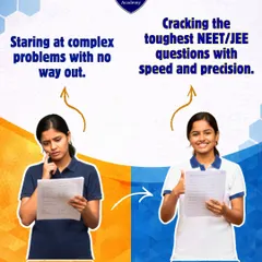 Staring at complex problems with no way out is a frustrating experience. Our students learn to approach the toughest NEET and JEE questions with proven strategies, enabling them to solve them with both speed and precision.