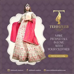 Make a statement with this stunning floral lehenga. The off-white base is covered in intricate pink and red floral embroidery, paired with a beautiful dupatta. This is a perfect outfit for a bride looking for something unique and memorable for her wedding functions.
