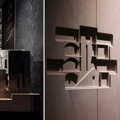 Architectural models on display at an exhibition. These models are not just representations; they are tools for thinking, allowing us to test ideas about form, material, and light in a tangible way before they are built.