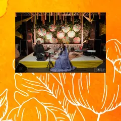 Entertainment is a key part of the Haldi fun. I arranged for a live singer to perform on a stage decorated with colorful Rajasthani umbrellas, adding to the joyful and traditional atmosphere.