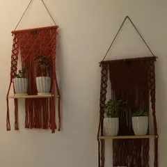 Another picture from the same happy customer, showing more of my wall shelves in different colors. I love seeing my work in your homes.